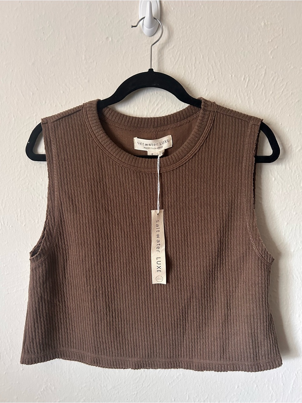Saltwater LUXE Crop Muscle Tank